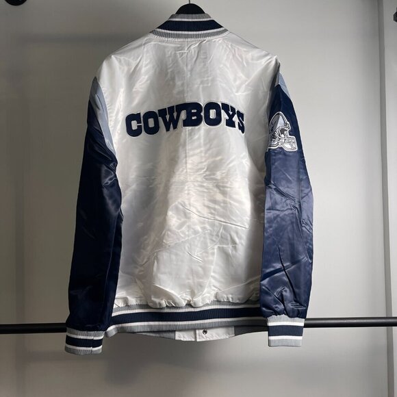 Starter Dallas Cowboys light weight Satin Jacket size XL or 2XL - Picture 2 of 4
